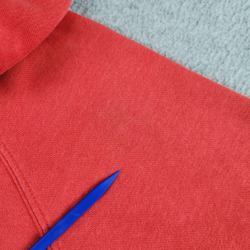 Levis Red Tab Hoodie Mens XL Red Graphic Fleece Lined Comfy Streetwear Pullover